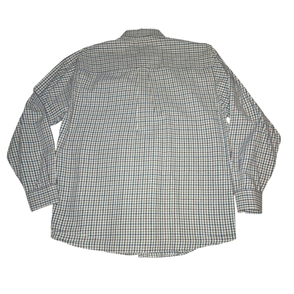 Pendleton Canterbury Cloth Brown Plaid Cotton/Wool Blend Flannel Shirt Size L - Picture 5 of 7